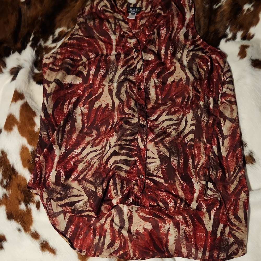N.W.D Sleeveless Blouse Sz 2X